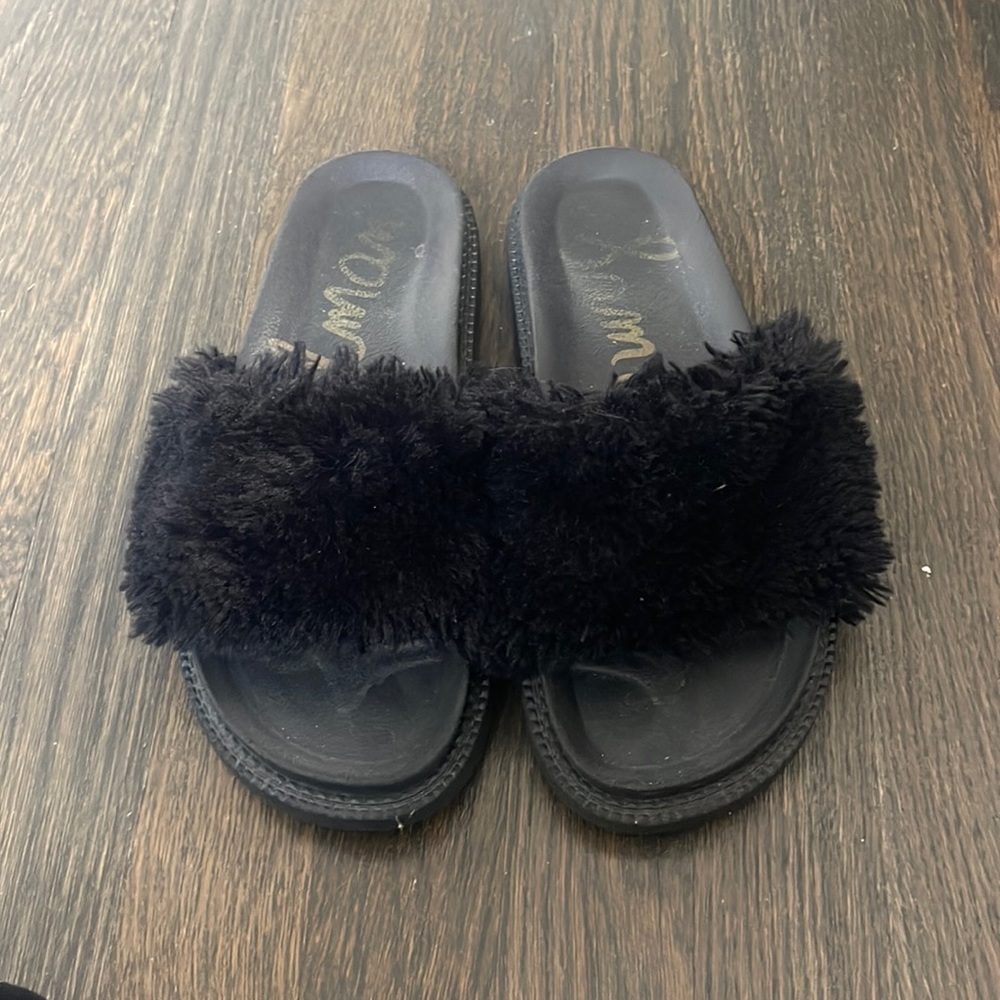 Sam Edelman fluffy slides